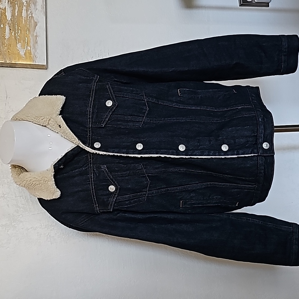 GAP Men Icon Sherman Denim Snap button closure Jacket Size M